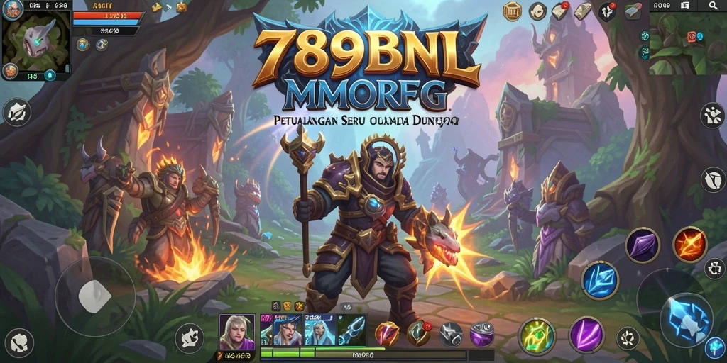 Tampilan gameplay dari 789BNL, menampilkan pertempuran epik dalam MMORPG.