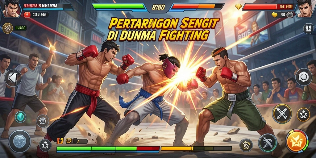 Screenshot utama 8180 menampilkan aksi pertarungan yang mendebarkan.