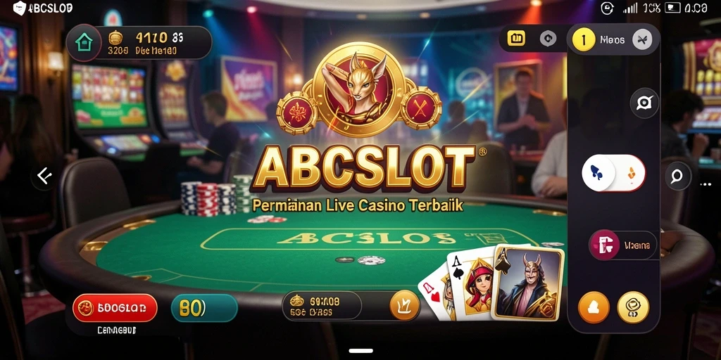 Tampilan gameplay Live Casino menakjubkan di ABCSLOT.