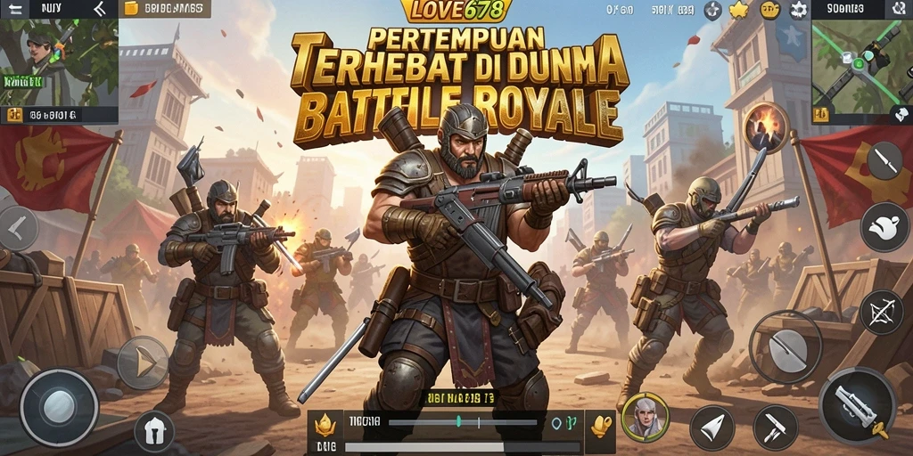 Gameplay seru LOVE678 dalam pertempuran Battle Royale yang intens.