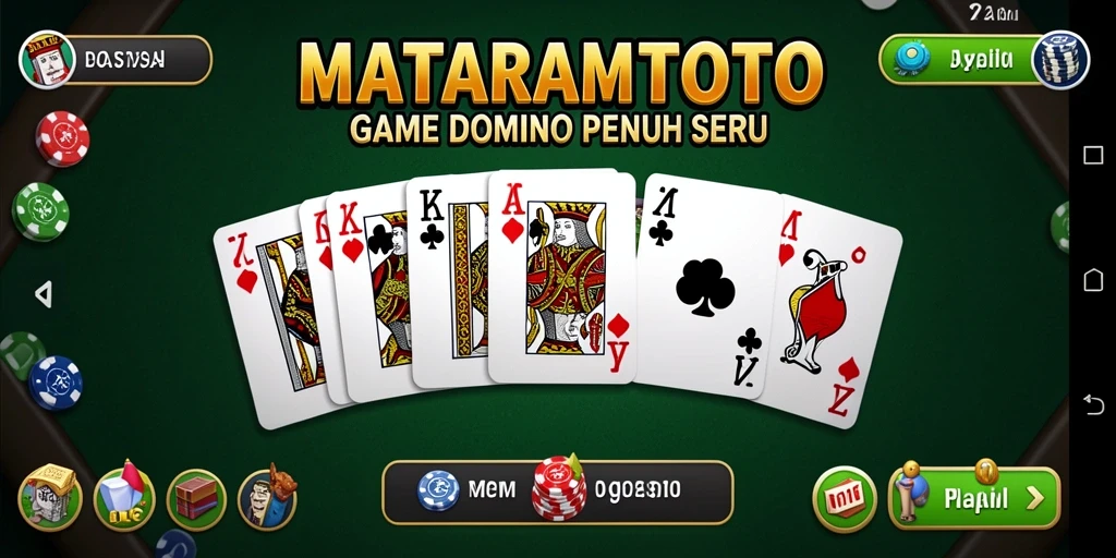 Tampilan menarik gameplay Domino di MATARAMTOTO.