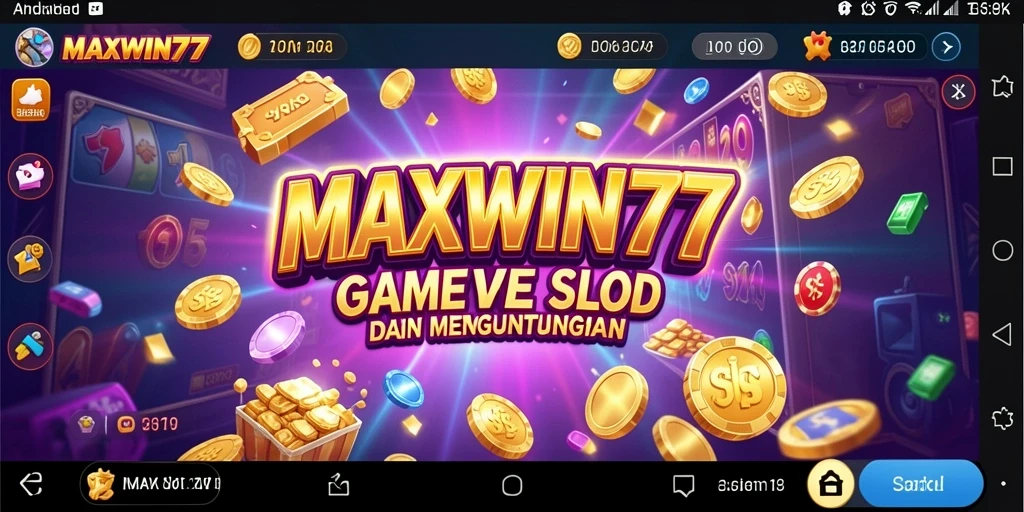 Tampilan gameplay slot yang menarik di MAXWIN77.