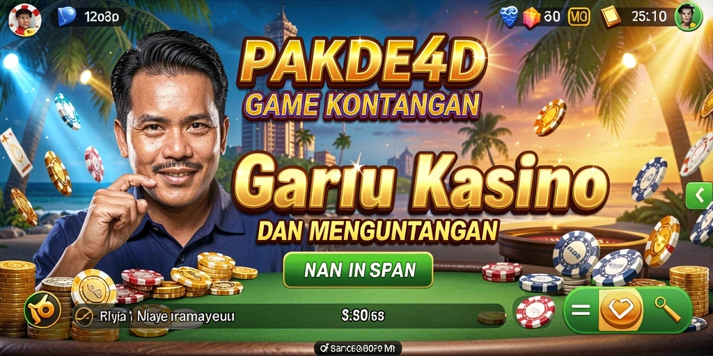 Tampilan gameplay menarik di PAKDE4D dengan berbagai permainan Kasino.