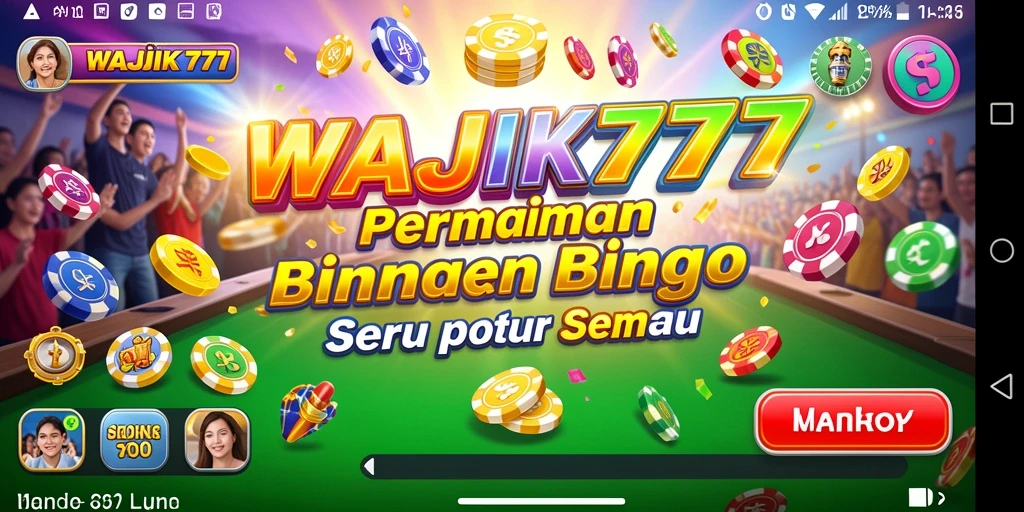 Screenshot gameplay WAJIK777 menunjukkan keseruan bermain Bingo.